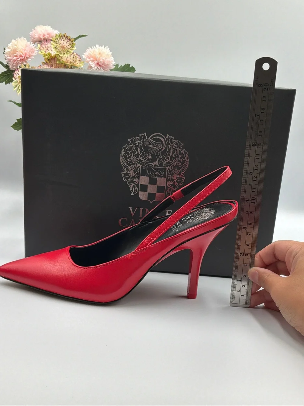Vince Camuto Red Pointed-Toe Slingback Pumps